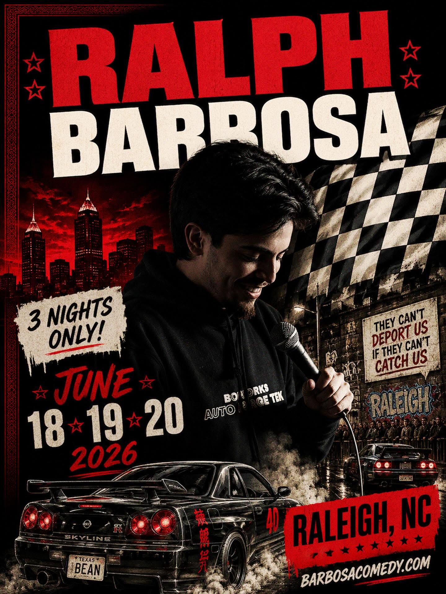 Ralph Barbosa concert tour poster 2026
